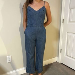 abercrombie denim jumpsuit Size 2